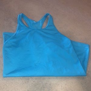 Under Armour | Ladies turquoise blue racer back, dry fit tank